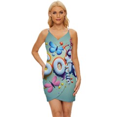 Sofia Wrap Tie Front Dress