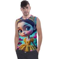 Beautiful Flowers With Cartoon Men s Regular Tank Top by 1212