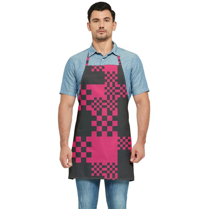 Cube Square Block Shape Creative Kitchen Apron