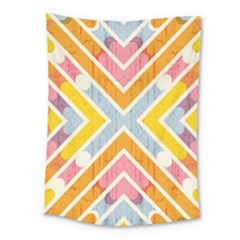 Line Pattern Cross Print Repeat Medium Tapestry by Amaryn4rt