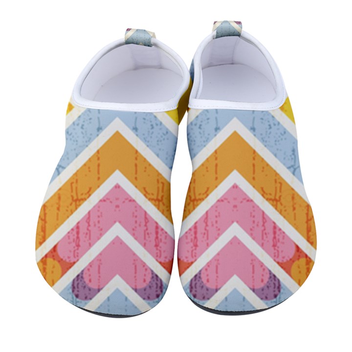 Line Pattern Cross Print Repeat Women s Sock-Style Water Shoes