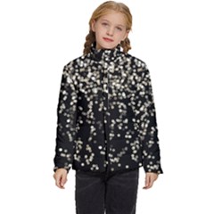 Christmas Bokeh Lights Background Kids  Puffer Bubble Jacket Coat by Amaryn4rt