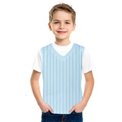 Stripes Striped Turquoise Kids  Basketball Tank Top by Amaryn4rt