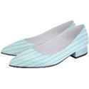 Stripes Striped Turquoise Women s Low Heels View2