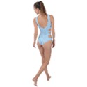 Stripes Striped Turquoise Side Cut Out Swimsuit View2