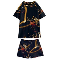 Abstract Kids  Swim T-shirt And Shorts Set by Amaryn4rt