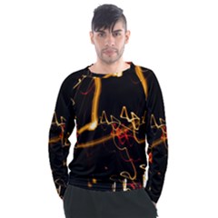 Abstract Men s Long Sleeve Raglan T-shirt