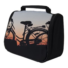 Bicycles Wheel Sunset Love Romance Full Print Travel Pouch (small) by Amaryn4rt