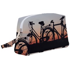 Bicycles Wheel Sunset Love Romance Wristlet Pouch Bag (large) by Amaryn4rt