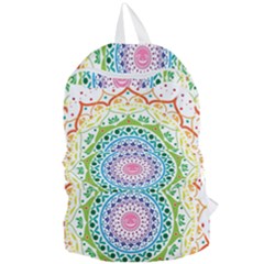 Mandala Pattern Rainbow Pride Foldable Lightweight Backpack by Vaneshop