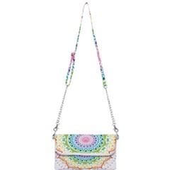 Mandala Pattern Rainbow Pride Mini Crossbody Handbag