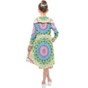 Mandala Pattern Rainbow Pride Kids  Midi Sailor Dress View2