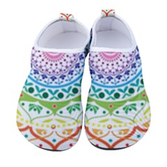 Mandala Pattern Rainbow Pride Kids  Sock-style Water Shoes