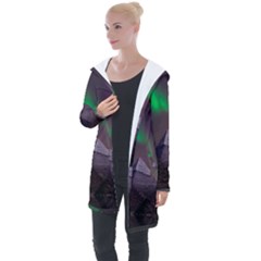 Fantasy Pyramid Mystic Space Aurora Longline Hooded Cardigan by Grandong