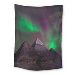 Fantasy Pyramid Mystic Space Aurora Medium Tapestry by Grandong