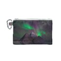 Fantasy Pyramid Mystic Space Aurora Canvas Cosmetic Bag (Small) View1