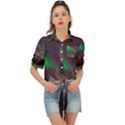 Fantasy Pyramid Mystic Space Aurora Tie Front Shirt  View1