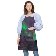 Fantasy Pyramid Mystic Space Aurora Pocket Apron by Grandong