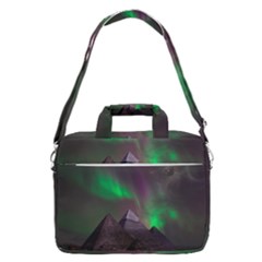 Fantasy Pyramid Mystic Space Aurora Macbook Pro 16  Shoulder Laptop Bag by Grandong