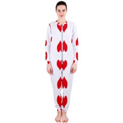 Heart Red Love Valentines Day Onepiece Jumpsuit (ladies)