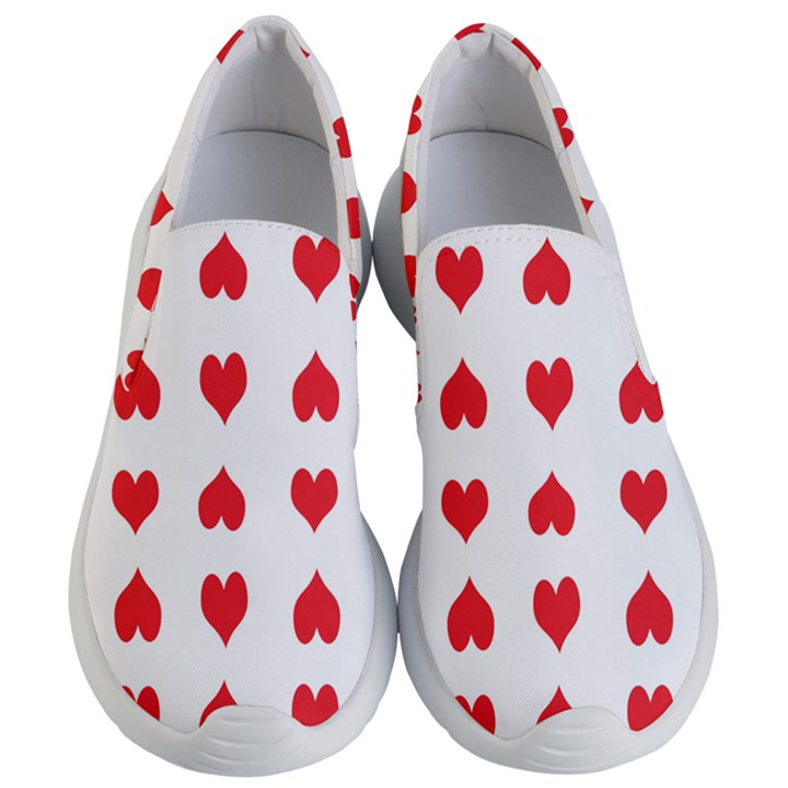 Heart Red Love Valentines Day Women s Lightweight Slip Ons