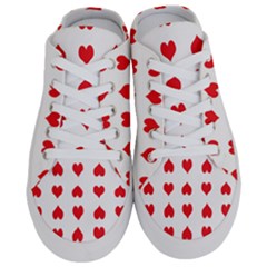 Heart Red Love Valentines Day Half Slippers by Bajindul