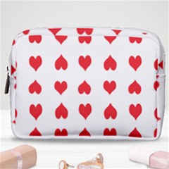 Heart Red Love Valentines Day Make Up Pouch (medium) by Bajindul