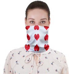 Heart Red Love Valentines Day Face Covering Bandana (adult) by Bajindul