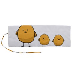 Chick Easter Cute Fun Spring Roll Up Canvas Pencil Holder (m) by Ndabl3x