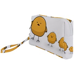 Chick Easter Cute Fun Spring Wristlet Pouch Bag (small) by Ndabl3x