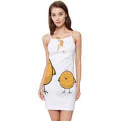 Chick Easter Cute Fun Spring Summer Tie Front Dress by Ndabl3x