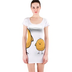 Chick Easter Cute Fun Spring Short Sleeve Bodycon Dress by Ndabl3x