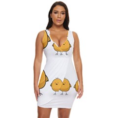 Chick Easter Cute Fun Spring Draped Bodycon Dress by Ndabl3x