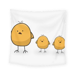 Chick Easter Cute Fun Spring Square Tapestry (small) by Ndabl3x