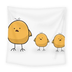 Chick Easter Cute Fun Spring Square Tapestry (large) by Ndabl3x