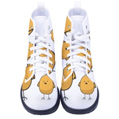 Chick Easter Cute Fun Spring Women s High-top Canvas Sneakers by Ndabl3x