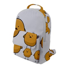 Chick Easter Cute Fun Spring Flap Pocket Backpack (large) by Ndabl3x