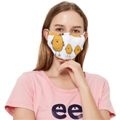 Chick Easter Cute Fun Spring Fitted Cloth Face Mask (adult) by Ndabl3x