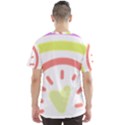 Rainbow Boho Colors Pastel Heart Men s Sport Mesh T-Shirt View2