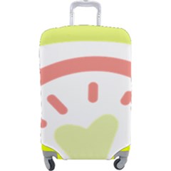 Rainbow Boho Colors Pastel Heart Luggage Cover (large) by Ndabl3x