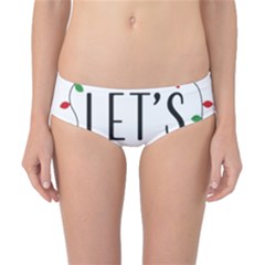 Let s Get Lit Christmas Jingle Bells Santa Claus Classic Bikini Bottoms by Ndabl3x