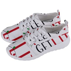 Let s Get Lit Christmas Jingle Bells Santa Claus Men s Lightweight Sports Shoes by Ndabl3x