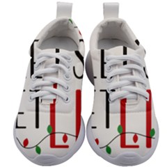 Let s Get Lit Christmas Jingle Bells Santa Claus Kids Athletic Shoes by Ndabl3x