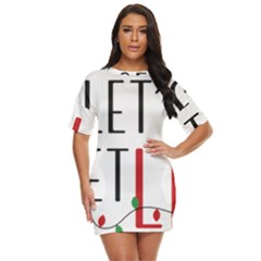 Let s Get Lit Christmas Jingle Bells Santa Claus Just Threw It On Dress by Ndabl3x