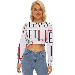 Let s Get Lit Christmas Jingle Bells Santa Claus Lightweight Long Sleeve Sweatshirt by Ndabl3x