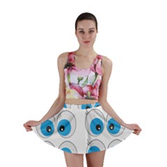 Eyes Comic Cartoon Fun Funny Toon Mini Skirt by Ndabl3x