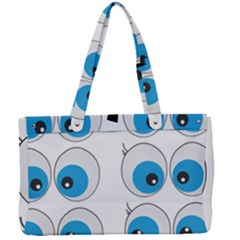 Eyes Comic Cartoon Fun Funny Toon Canvas Work Bag by Ndabl3x