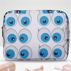 Eyes Comic Cartoon Fun Funny Toon Make Up Pouch (large) by Ndabl3x