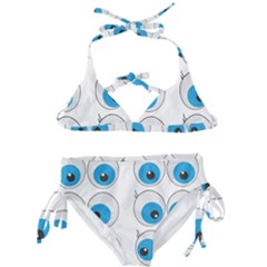 Eyes Comic Cartoon Fun Funny Toon Kids  Classic Bikini Set by Ndabl3x