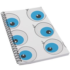 Eyes Comic Cartoon Fun Funny Toon 5 5  X 8 5  Notebook by Ndabl3x